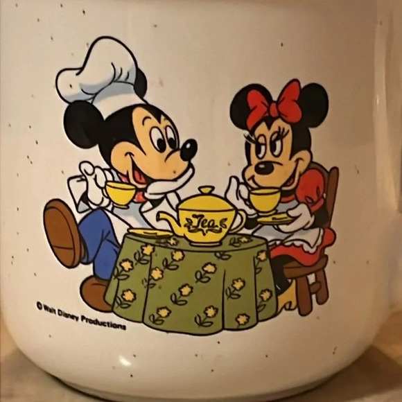 Vintage Disney Mickey & Minnie Mouse Walt Disney Ceramic Tea Cup Coffee Mug - Picture 3 of 8